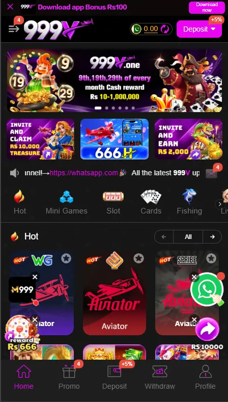 999V game Homepage