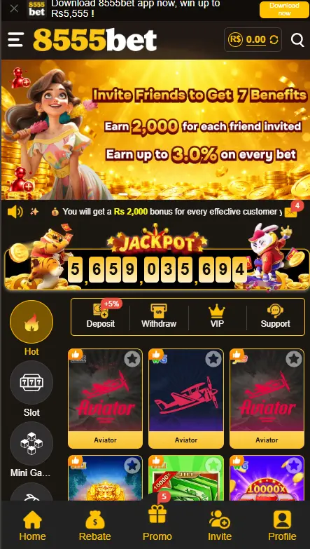 8555 BET Game Homepage
